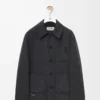 Giacca da lavoro in lana e cashmere Charcoal Melange