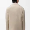 Giacca da lavoro in lana e cashmere Melange beige chiaro