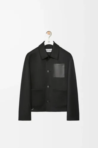 Giacca da lavoro in lana e cashmere Nero