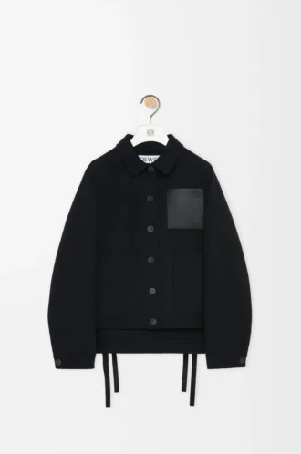 Giacca da lavoro in lana e cashmere Nero