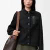 Giacca da lavoro in lana e cashmere Nero