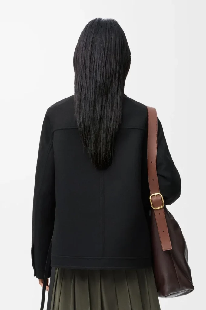 Giacca da lavoro in lana e cashmere Nero