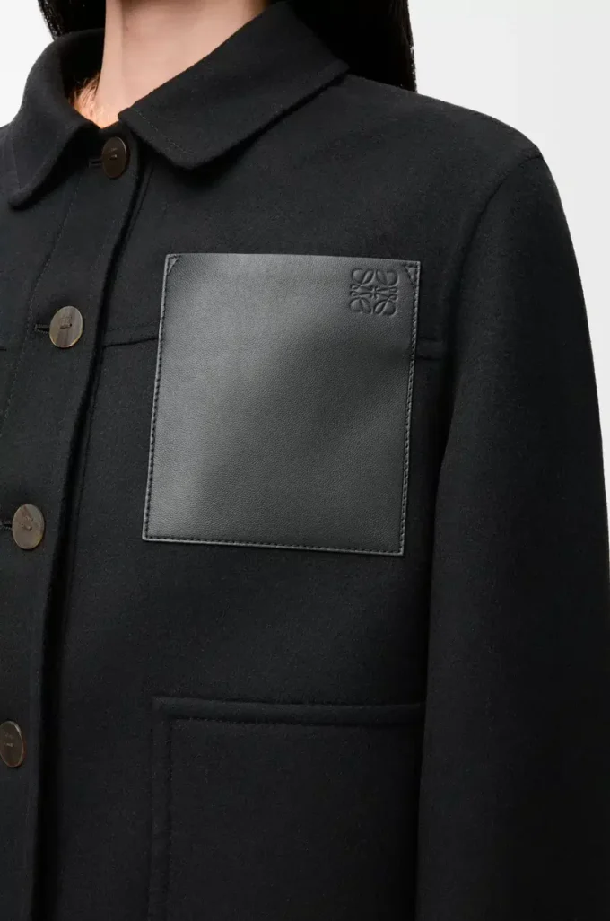 Giacca da lavoro in lana e cashmere Nero