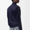 Giacca da tuta in jersey tecnico blu navy scuro