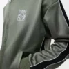 Giacca da tuta in jersey tecnico verde kaki Giacca da tuta in jersey tecnico verde kaki