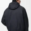 Giacca imbottita in cotone tecnico blu navy