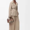 Giacca in cotone beige