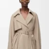 Giacca in cotone beige