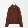 Giacca in cotone Marrone/Marrone scuro Giacca in cotone Marrone/Marrone scuro