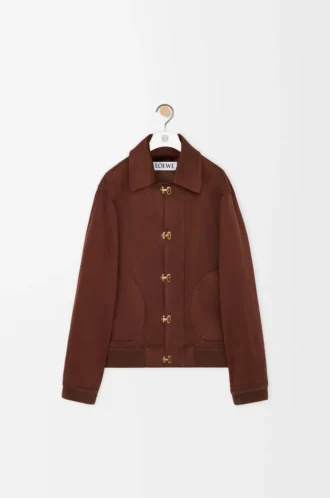 Giacca in cotone Marrone/Marrone scuro