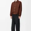 Giacca in cotone Marrone/Marrone scuro Giacca in cotone Marrone/Marrone scuro