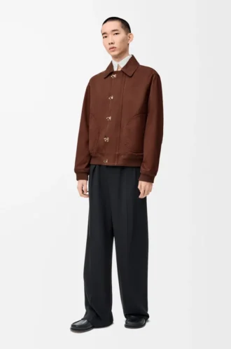 Giacca in cotone Marrone/Marrone scuro