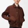 Giacca in cotone Marrone/Marrone scuro Giacca in cotone Marrone/Marrone scuro