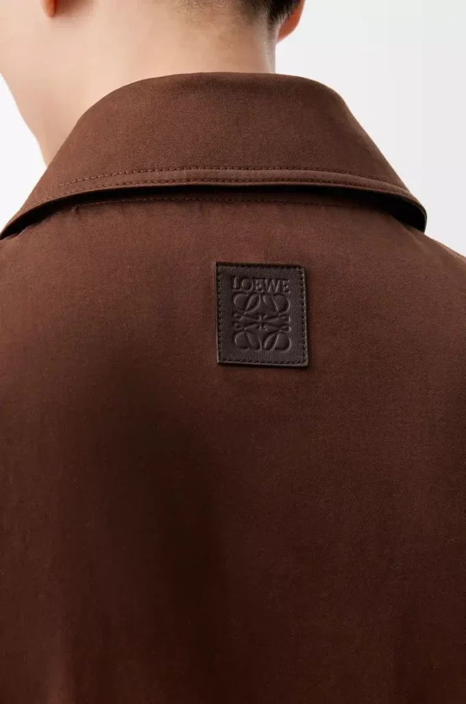 Giacca in cotone Marrone/Marrone scuro Giacca in cotone Marrone/Marrone scuro