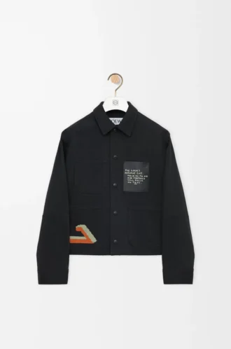 Giacca in cotone Nero