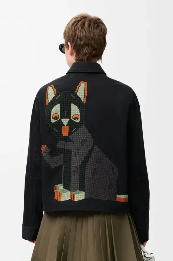 Giacca in cotone Nero