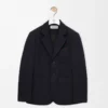 Giacca in lana blu navy scuro Giacca in lana blu navy scuro