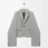 Giacca in lana grigio