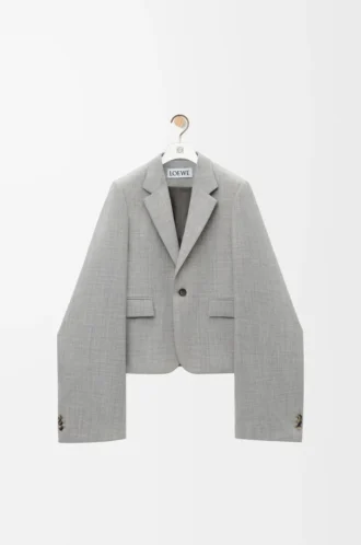 Giacca in lana grigio