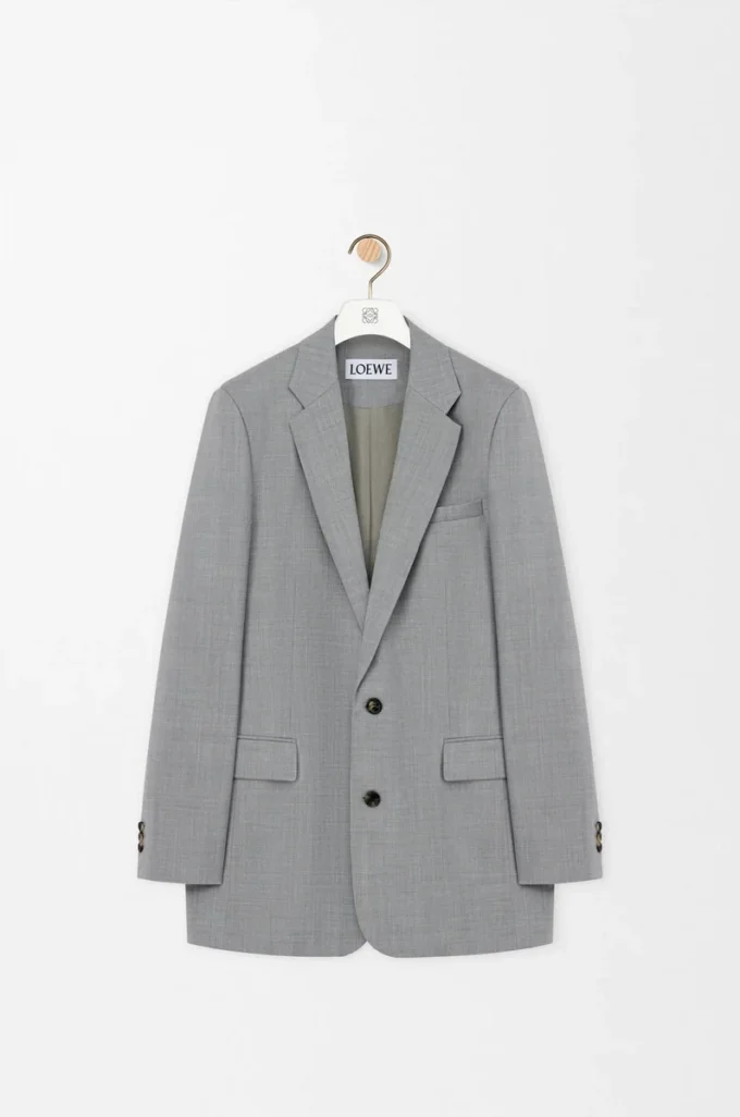 Giacca in lana grigio