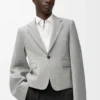 Giacca in lana grigio