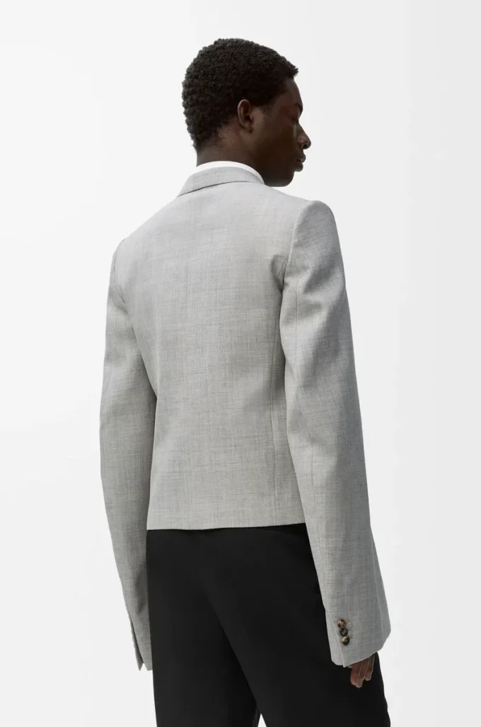 Giacca in lana grigio