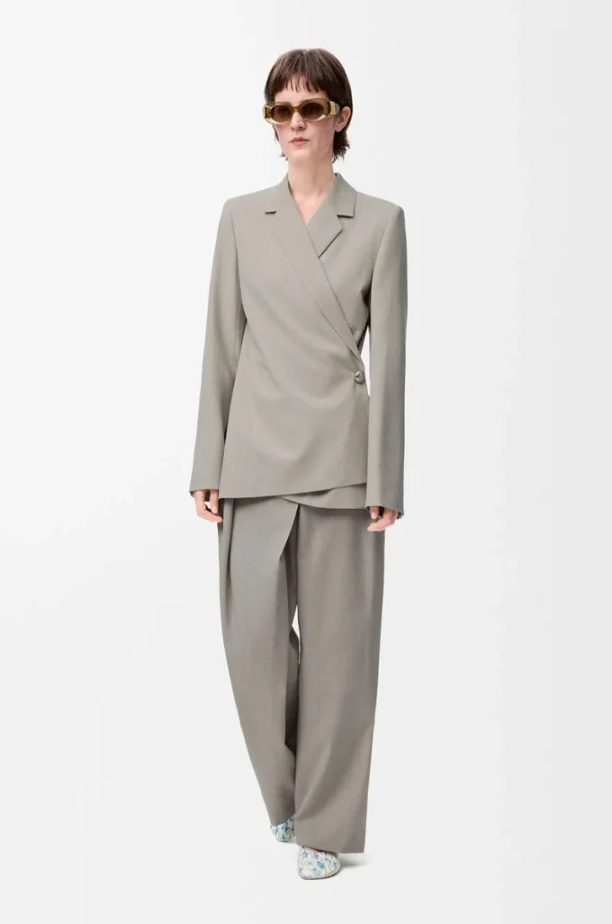 Giacca in lana Melange beige chiaro Giacca in lana Melange beige chiaro
