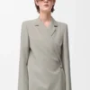 Giacca in lana Melange beige chiaro Giacca in lana Melange beige chiaro