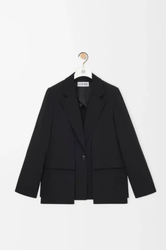 Giacca in lana Nero
