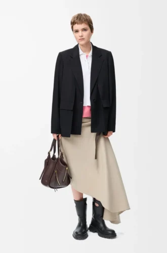 Giacca in lana Nero
