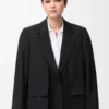 Giacca in lana Nero