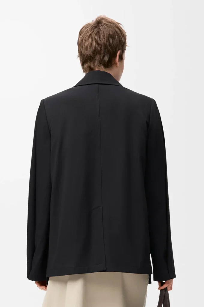 Giacca in lana Nero