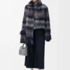 Giacca in misto mohair e lana Blu/Multicolore