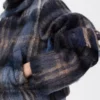 Giacca in misto mohair e lana Blu/Multicolore