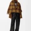 Giacca in misto mohair e lana Giallo/Multicolore