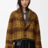 Giacca in misto mohair e lana Giallo/Multicolore