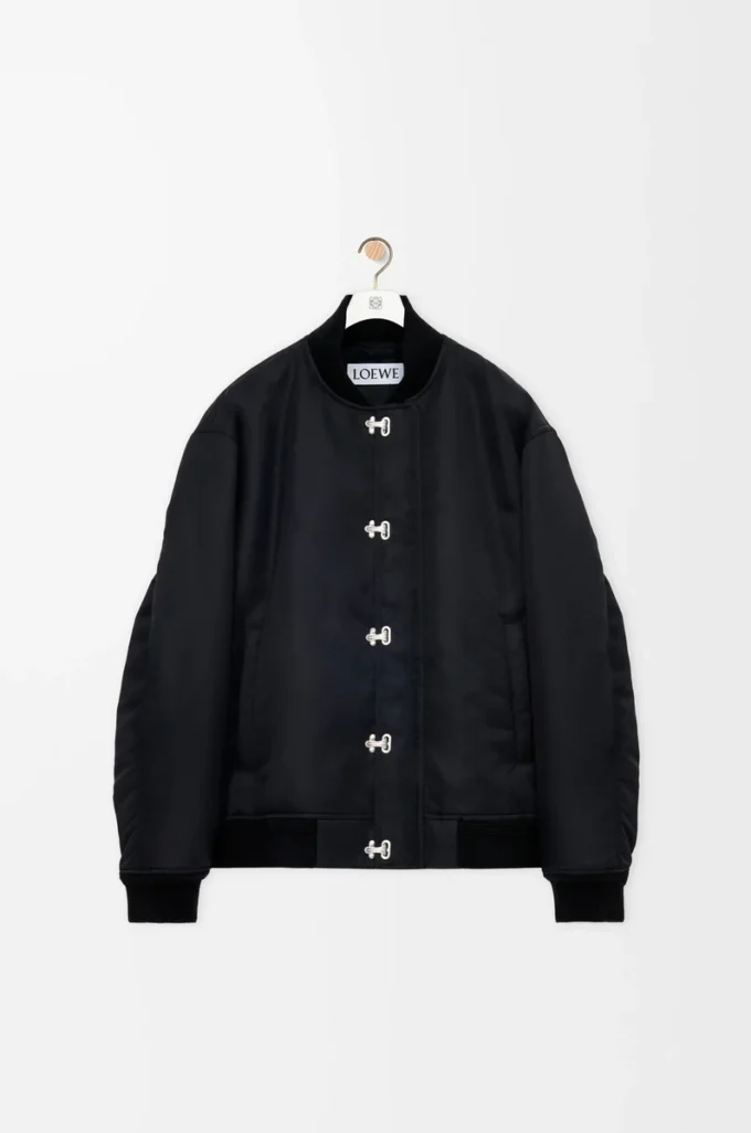 Giacca in nylon Nero