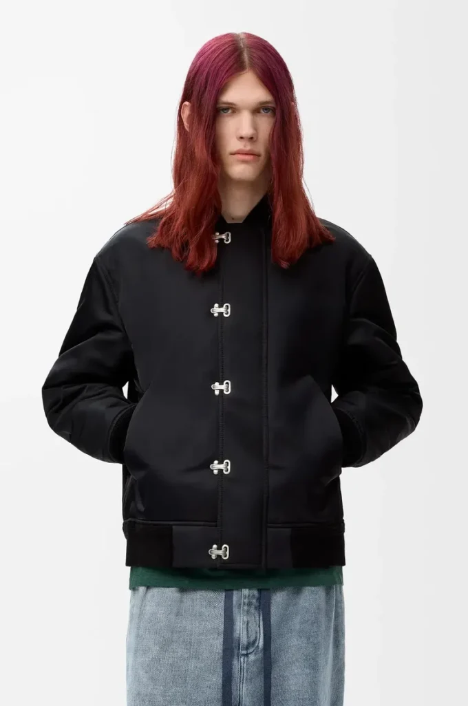 Giacca in nylon Nero