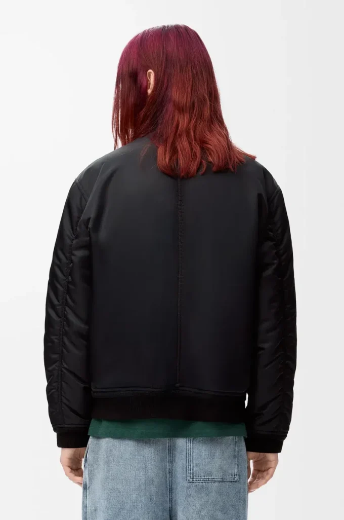 Giacca in nylon Nero