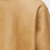 Giacca in shearling bianco/oro Giacca in shearling bianco/oro