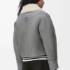 Giacca in shearling grigio Giacca in shearling grigio