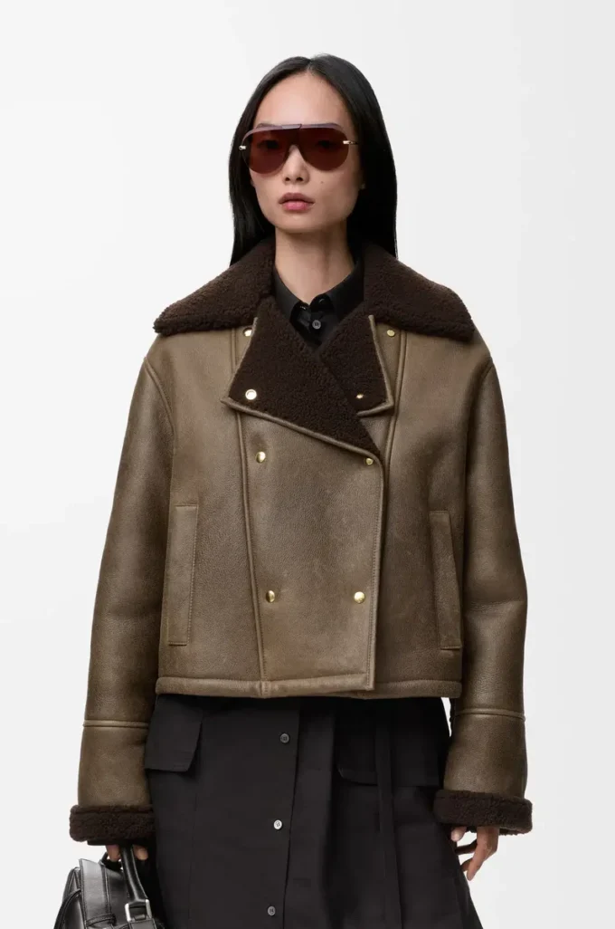 Giacca in shearling Salvia Giacca in shearling Salvia