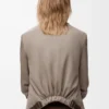 Giacca sartoriale in lana beige melange Giacca sartoriale in lana beige melange