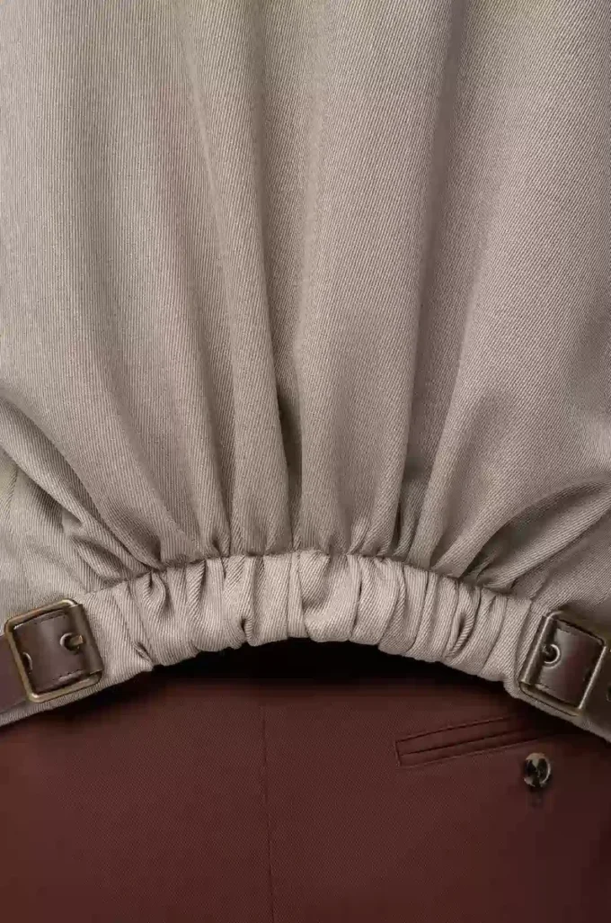 Giacca sartoriale in lana beige melange Giacca sartoriale in lana beige melange