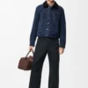 Jeans baggy Anagram in denim Nero