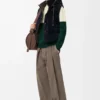 Gilet imbottito in shearling Marrone/Blu navy Gilet imbottito in shearling Marrone/Blu navy