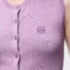 Gilet in cashmere e seta Lilla Gilet in cashmere e seta Lilla