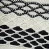 Gilet in jacquard di cotone nero/bianco Gilet in jacquard di cotone nero/bianco