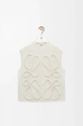 Gilet in lana Bianco