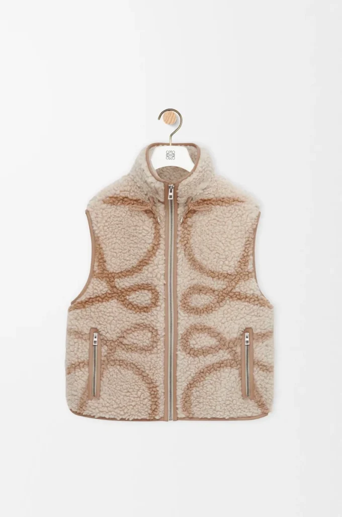 Gilet in misto lana Beige/Verde kaki Gilet in misto lana Beige/Verde kaki